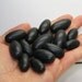 Trio of One Inch Size - Rarest Color - Black - Sacred Shiva Lingham / Lingam from India