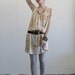 Vintage Mod Print House Dress . Day Dress . Nylon Lingerie . Layers
