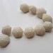 Vintage Buttons Sweet looking hobbnail milk glass, matching- 2 sizes, lot of 10 (lot 1068)
