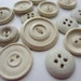 Vintage Buttons - Lot of 15 Cottage chic very old and sweet celluloid, bone color assortment, primitive (1608)
