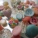 Vintage Buttons - Cottage chic mix of sweet little pastels, lot of 37 (1728)