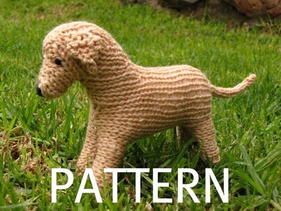 Labrador Dog Knitting Pattern PDF