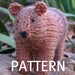 PDF, Bear Knitting Pattern, Waldorf Toy