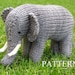 Elephant Knitting Pattern, PDF