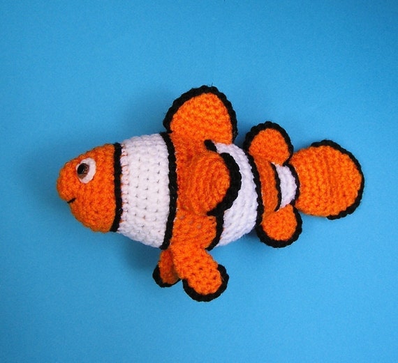 PDF Crochet Pattern CLOWN FISH