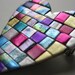 Heart Pin Booch in quilt mosaic pattern