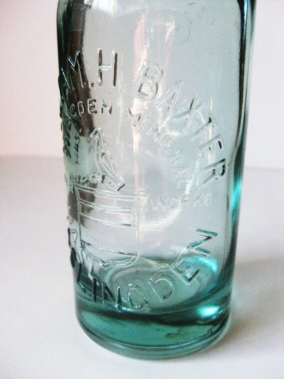 Antique Codd Bottle Haslingden Mineral Water Works William H.