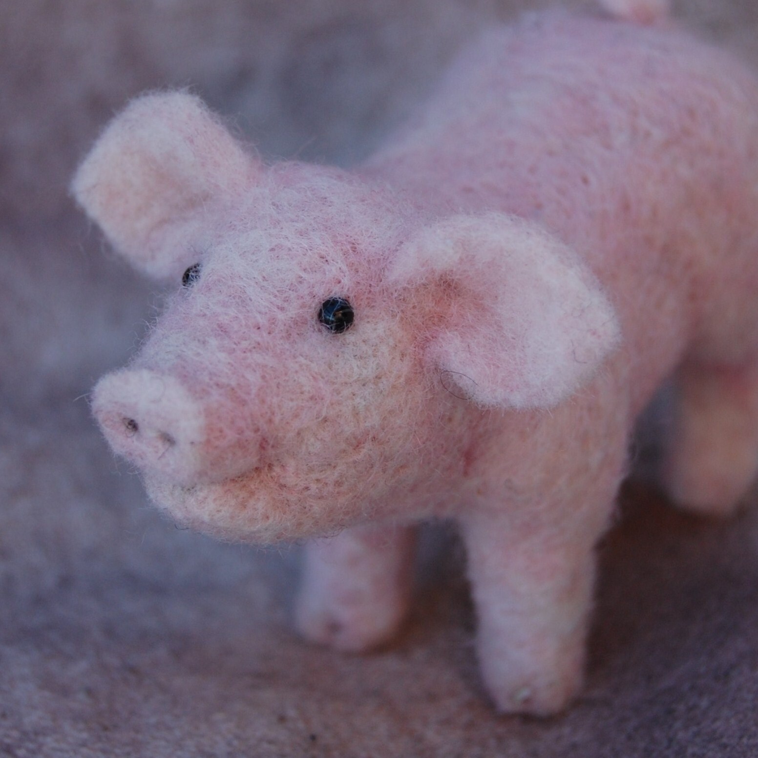 Needle Felted Pig by BearCreekDesign on Etsy