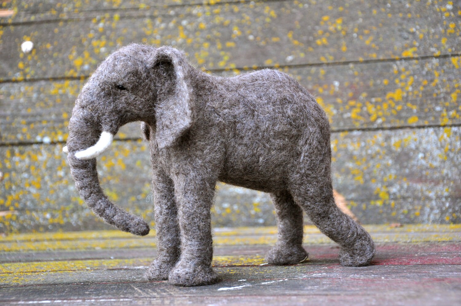 Elephant Needle felted wool African elephant