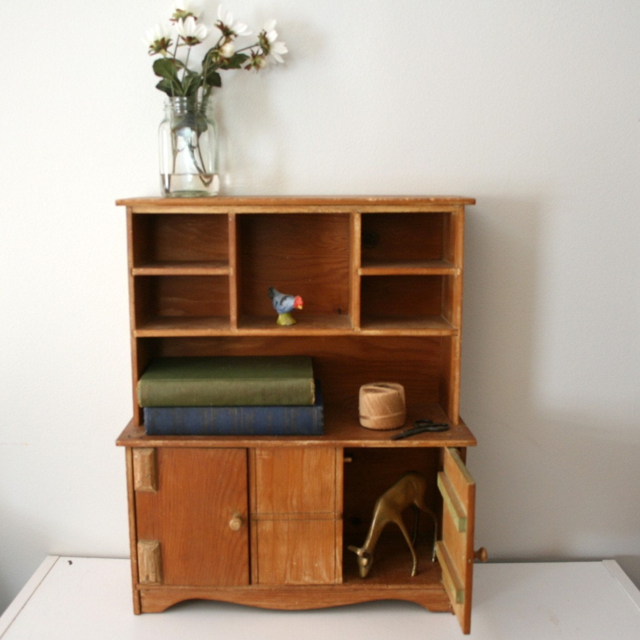 Sweet Little Vintage Childs Cupboard by littleveggievintage