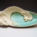 Wave Platter, Handmade Pottery