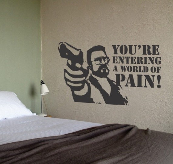 BIG LEBOWSKI Walter Pop Art Vinyl Wall Decal