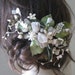 Floral Garden Bridal Comb one of a kind vintage flowers and leaves on sale