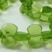 Propeller Beads Green Glass A1