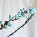 turquoise blue circlet hair wreath - EGGSHELL - flower girl, wedding accessory head piece