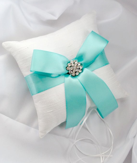 wedding ring bear pillow