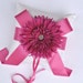 Fuchsia Pink Ring Bearer Pillow - Wedding Ring Bearer Pillow - SALE - Ready to Ship