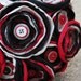 Rocker Red and Black Satin Toss Bouquet