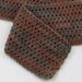 Kid Size Mississippi Mudslide II shaded brown100% cotton crochet scarf