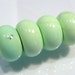4 BEADS....Green Howlite Turquoise Puffed Gemstone Rondelle Beads...16x10mm...BB