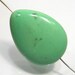 1 Focal BEAD...Lime Green Turquoise Howlite Puffed Smooth Pendant Briolette BEAD....30x22mm...BB