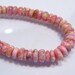 10 Beads...Rhodochrosite Smooth Rondelle Gemstone Beads....7mm....BB