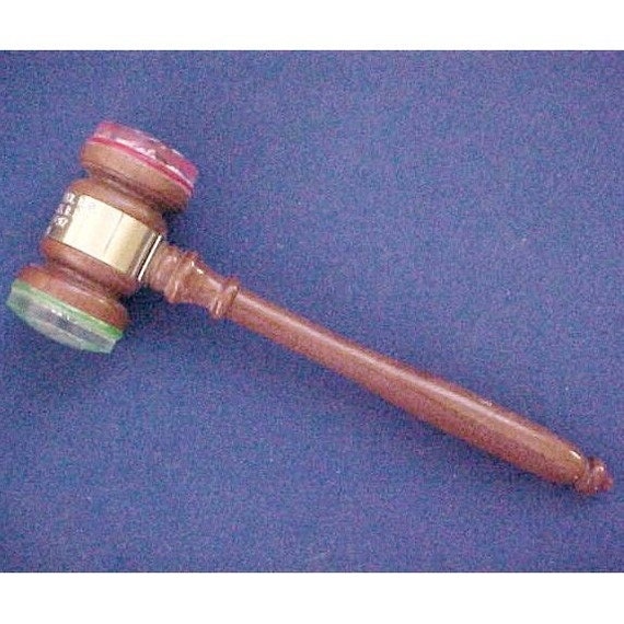 Vintage 1982-83 Eastern Star Gavel Lucite and Wood by merelle