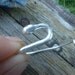 bracelet - sterling silver snake with garnet eyes free shipping