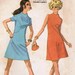 1960s McCall's 2226 Vintage Sewing Pattern Misses' Dress Size 16 Bust 38