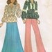 Vintage 1974 McCall's 4133 Misses' and Junior Top and Pants Sewing Pattern Size 12