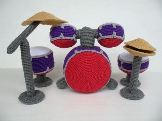 Crochet Patterns For Drummers Crochet Club | crochet pattern drum set toys pdf 00426 Crochet Patterns For Drummers Crochet Club | crochet pattern drum set toys pdf 00426