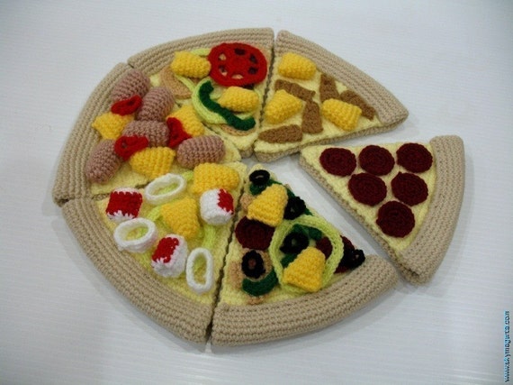 Häkeln MusterPIZZA Playfood Spielzeug PDF 00428 von skymagenta Häkeln MusterPIZZA Playfood Spielzeug PDF 00428 von skymagenta