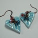 Blue Heart Earrings
