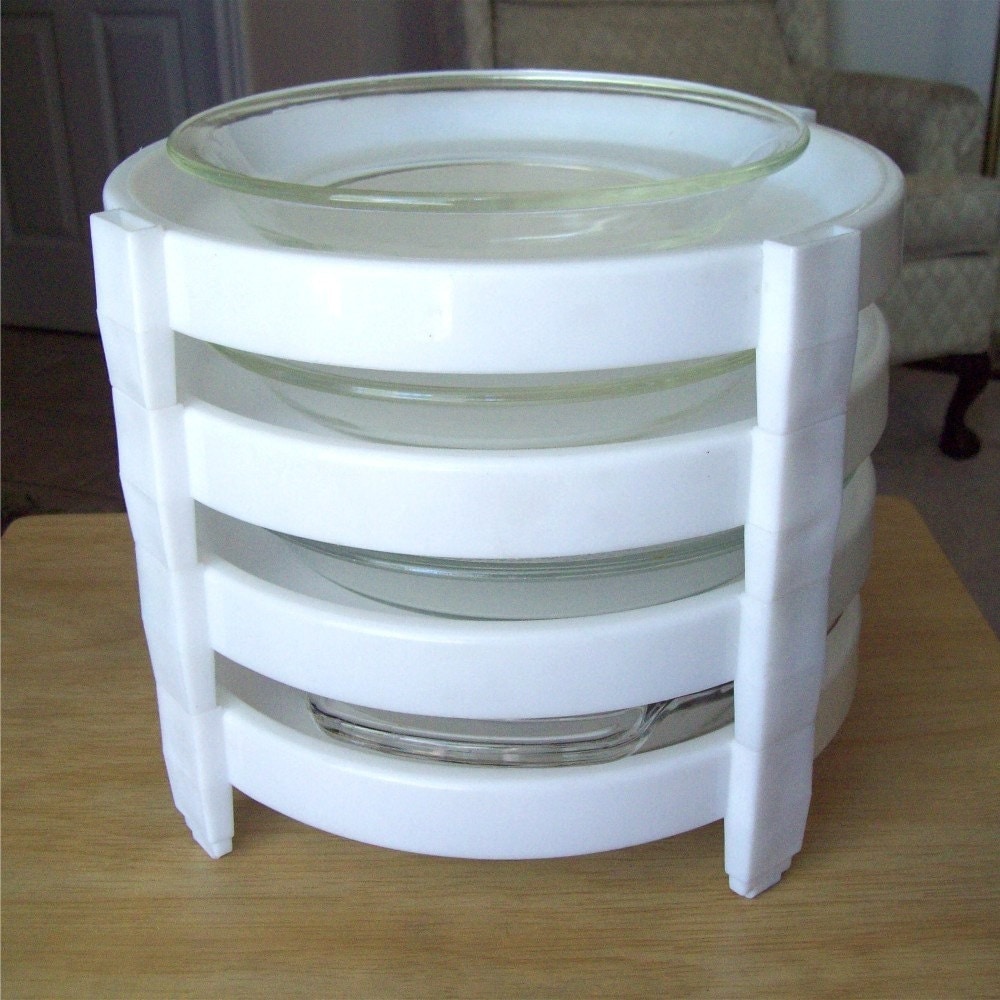 Vintage Tupperware Pie Stackers Divide a Rack Store