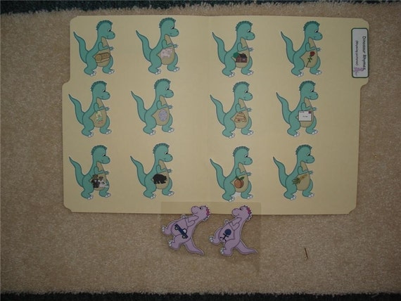 dinosaur file folder games