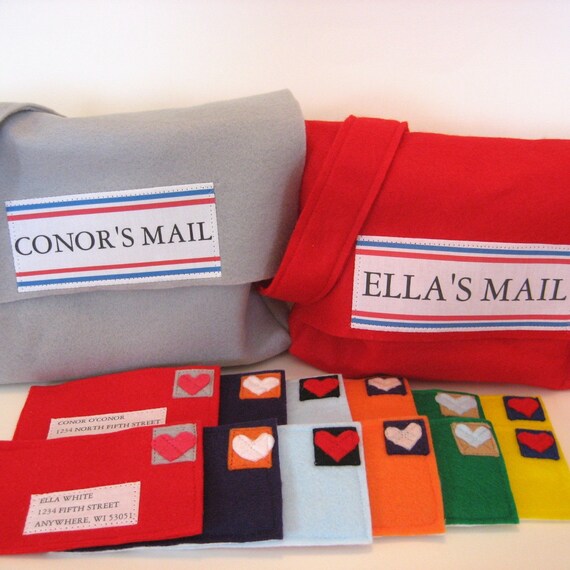 Personalized Mail Bag and Mail Your child's by ThePlayhouseKid