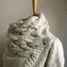 RIONA hand knitted cardigan coat warm grey