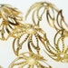Bright Gold Flower Flexible Bead Caps - 24 Pieces