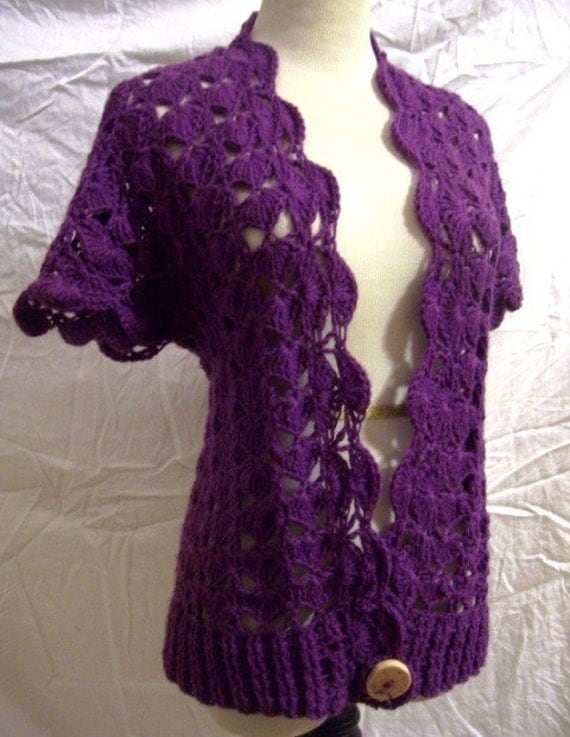 PATTERN Emume Bolero Crochet Pattern CROPPED OR CARDIGAN