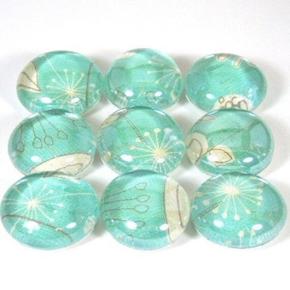 Items similar to Marble or Push Pins Set White Flowers on