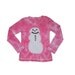 Tie Dye Hot Pink Snowman Shirt for Girls- Girls size 10 and ready to ship