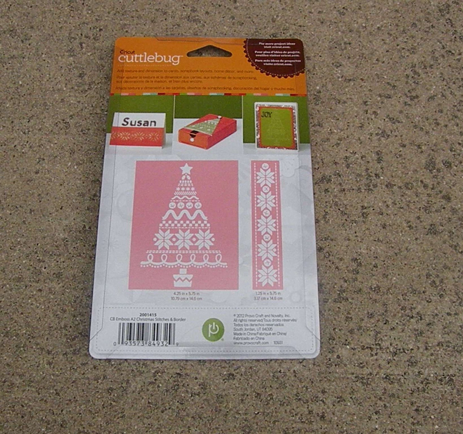 Provo Craft CuttleBug Embossing Folder with coordinating