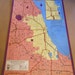 vintage chicago map c. 1960s