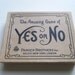 Vintage Parlour Game The Amusing Game of YES or NO made by Parker Brothers