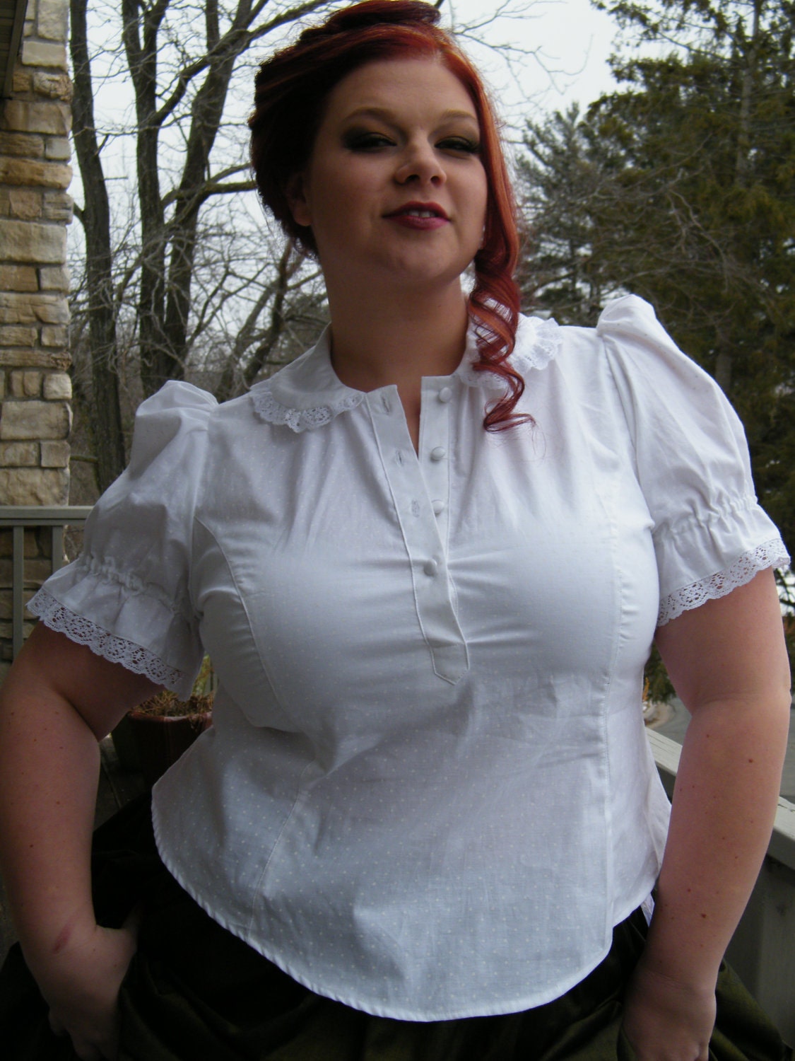 plus size lolita blouse