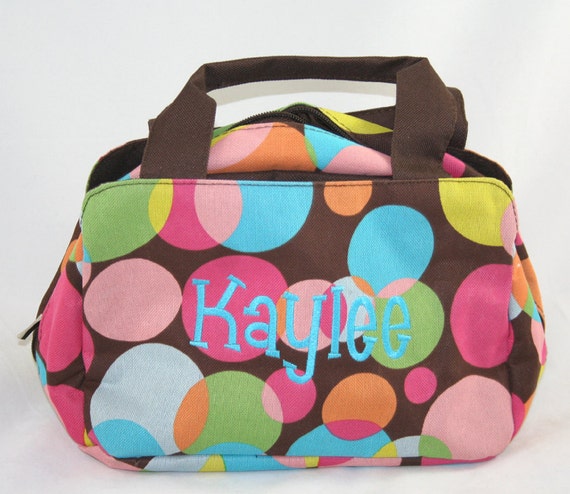 polka dot cool bag