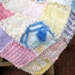 OOAK Vintage Chenille Rag Patchwork Quilt