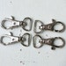 50 pcs ---- 0.5 inch inside wide ---- Nickel Lobster Swivel Clasps