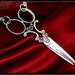 Scissors Necklace - Antique Silver