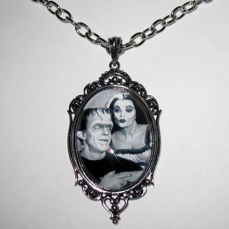 HERMAN and LILY MUNSTER Necklace